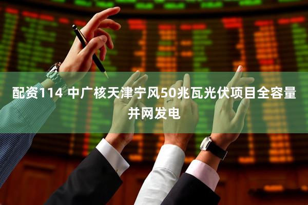 配资114 中广核天津宁风50兆瓦光伏项目全容量并网发电