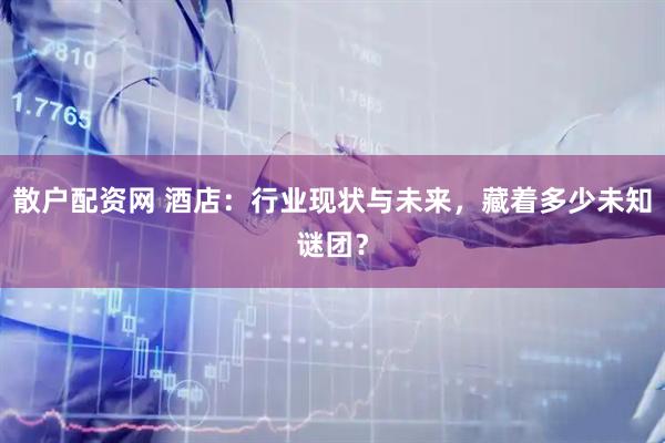 散户配资网 酒店：行业现状与未来，藏着多少未知谜团？